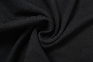 U neck letter print button tank bodysuit