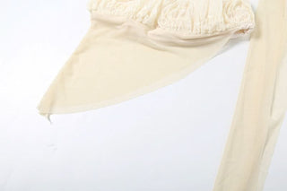 Ruched irregular square neck solid tank top