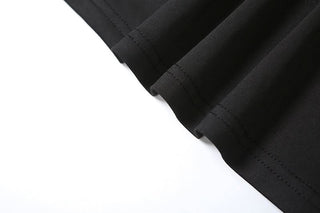 Hollow out cross front slit solid cut out maxi dress