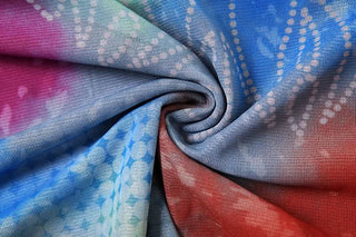 Hollow out ruched mesh print halter mini skirt set