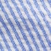 Cotton-blend Polo Neck Stripe Knotted Blouse