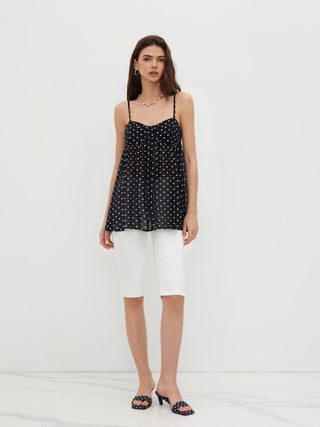 Chiffon Leopard Bowknot Oversized Mini Nightdress