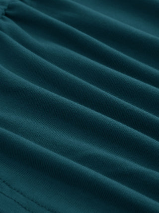 Boat Neck Ruched Tee