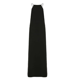 Backless o ring high slit cami maxi dress