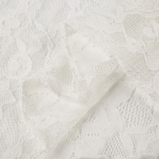 V neck lace ruched midi dress