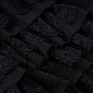 Bowknot ruffle lace hem short pant