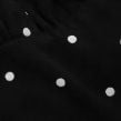 Cotton-blend Halter Cowl Neck Polka Dot Ruched Top