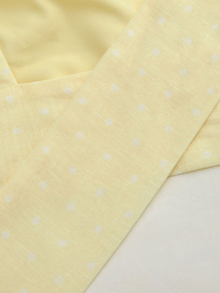 Woven Boat Neck Polka Dot Bowknot Backless Crop Top For Work