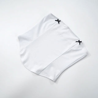 Bowknot solid backless tube top