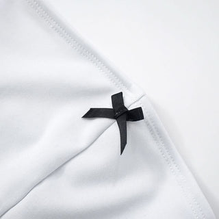 Bowknot solid backless tube top