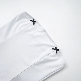 Bowknot solid backless tube top