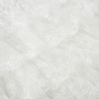 Lace A line ruched mini skirt