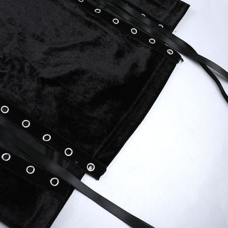 Lace up cross applique cami maxi dress