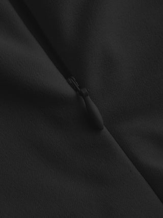 Round Neckline Ruched Maxi Dress