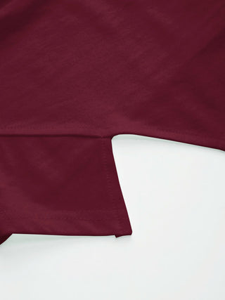 Cotton-blend Boat Neck Ruched Asymmetrical Hem Tee