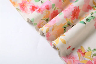 Ruched flower print backless tube maxi dress