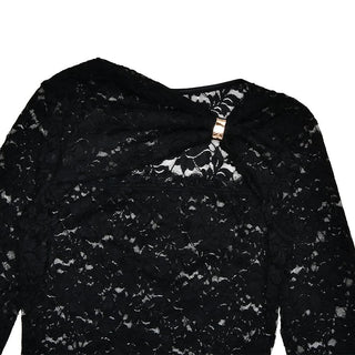 Long sleeve hollow out ruched cut out mini dress