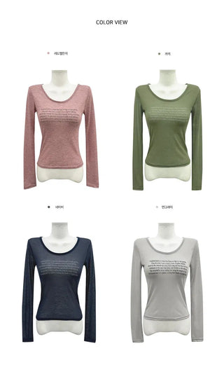 Summer Lettering Brit Long Sleeve T-Shirt - 4 Colors