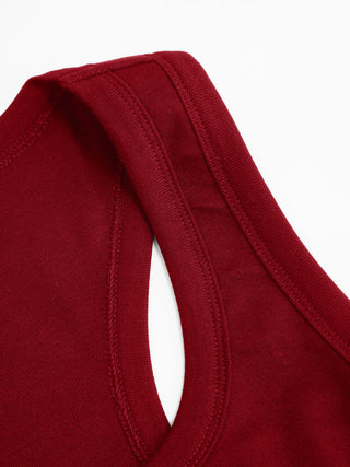 Built-in Bra Square Neck Tank Top