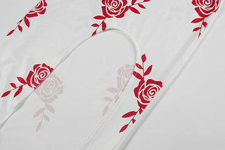 Halter v neck slit flower print maxi dress