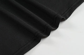 Halter o ring ruffle backless mini dress