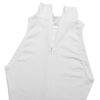 Sleeve zip-up high slit ruched maxi dress