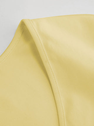 Cotton-blend V-neck Ruched Short Sleeve Tee