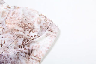 Leopard print backless tube pant set