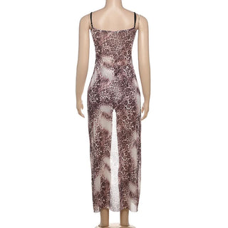 Contrast print ruffle self tie cami short pant set