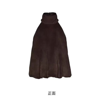 High neck solid sleeveless top