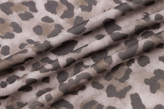 Leopard print mesh maxi skirt