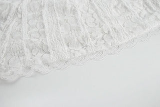 Long flared sleeve off shoulder lace self tie maxi dress