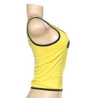 U neck "#Badgirl" pattern glitter contrast top