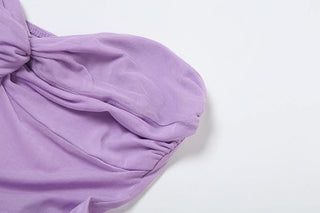 Ruched sweetheart neck mesh tube mini dress