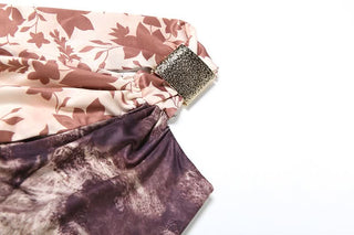 Irregular one shoulder mesh high slit maxi dress