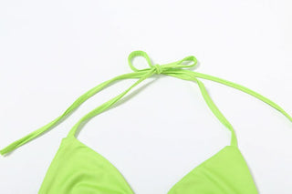 Halter self tie print hollow out 3 piece maxi skirt set