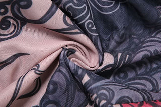 Short sleeve high neck print button romper