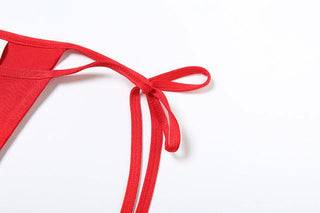 Ruched self tie irregular tube mini skirt set