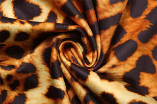 Leopard print halter self tie ruched romper