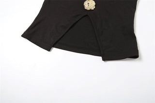 V neck sleeveless solid crop top