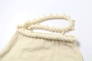 Knitted hollow out irregular zip-up cut out mini skirt