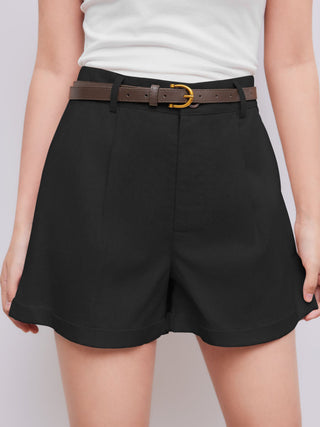 Belted High Waist Trouser Short
