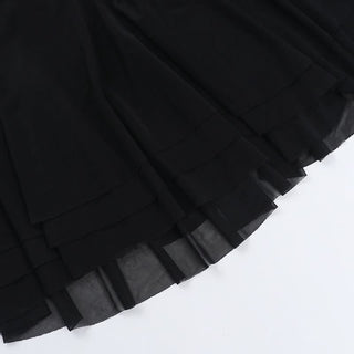 V neck ruched mesh solid mini dress