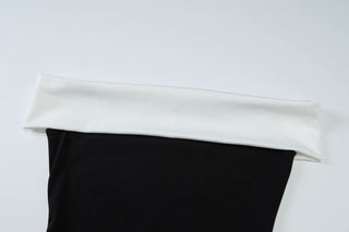 Off shoulder backless tube mini dress