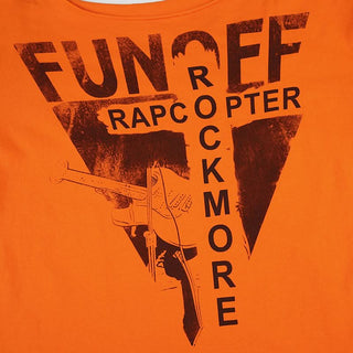 Short sleeve letter print irregular top