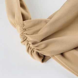 Halter square neck corset ruched solid top