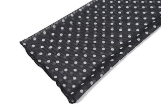 Polka dot long sleeve v neck crop top