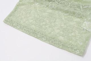 Halter lace v neck backless top