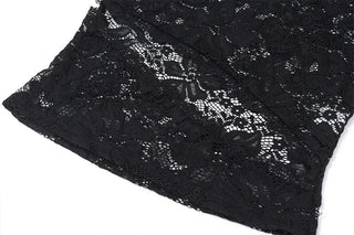 Sleeveless lace hollow out maxi skirt set