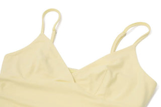 V neck backless cami mini dress